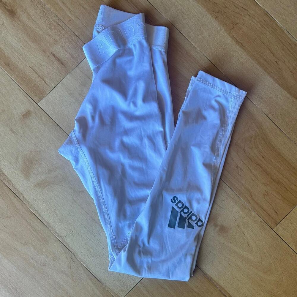 Adidas white sportswear leggings‎ small Alpha Skin Athletic wear